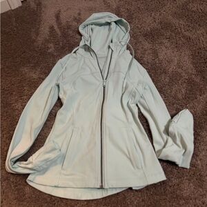 lululemon athletica Light Mint Hooded Zip-Up Jacket